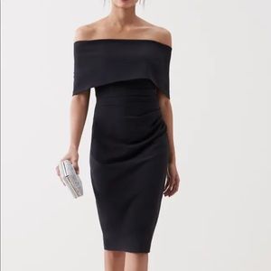Vince Camuto Black Off the Shoulder Dress